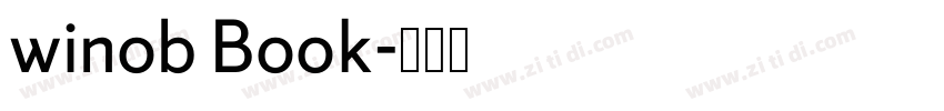 winob Book字体转换 winob Book字体转换